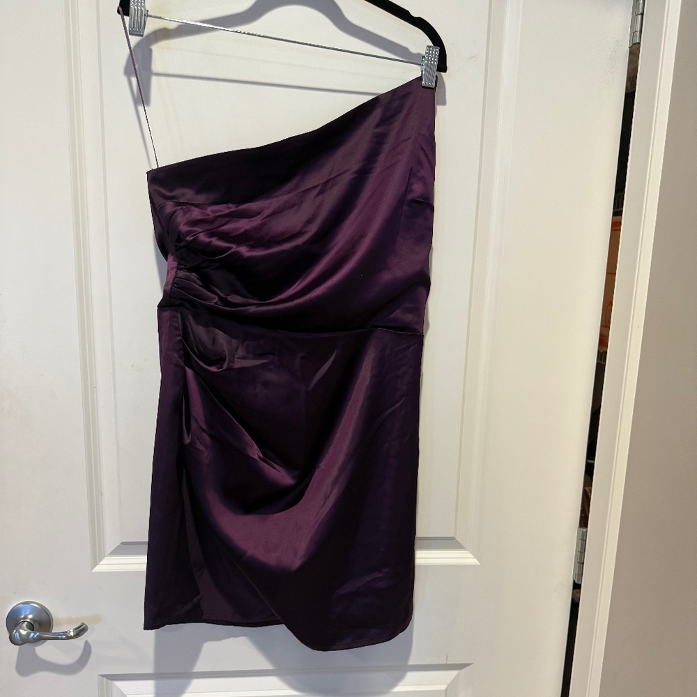 Superdown : : size large : plum mini cocktail dress